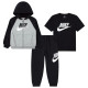 Nike Βρεφικές φόρμες σετ Color Blocked Set 3 pcs